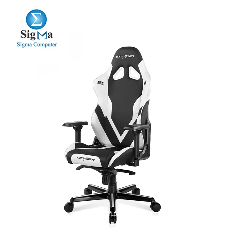 DXRacer Gladiator Series Modular Gaming Chair D8200 - Black   White  The Seat Cushion Is Removable  GC-G001-NW-B2-423 